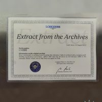 estratto d'archivio Longines