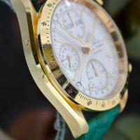 Omega Speedmaster date gold