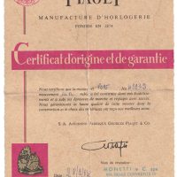 Garanzia Piaget 8025