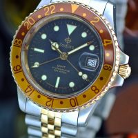 Zodiac GMT Quartz Root Beer
